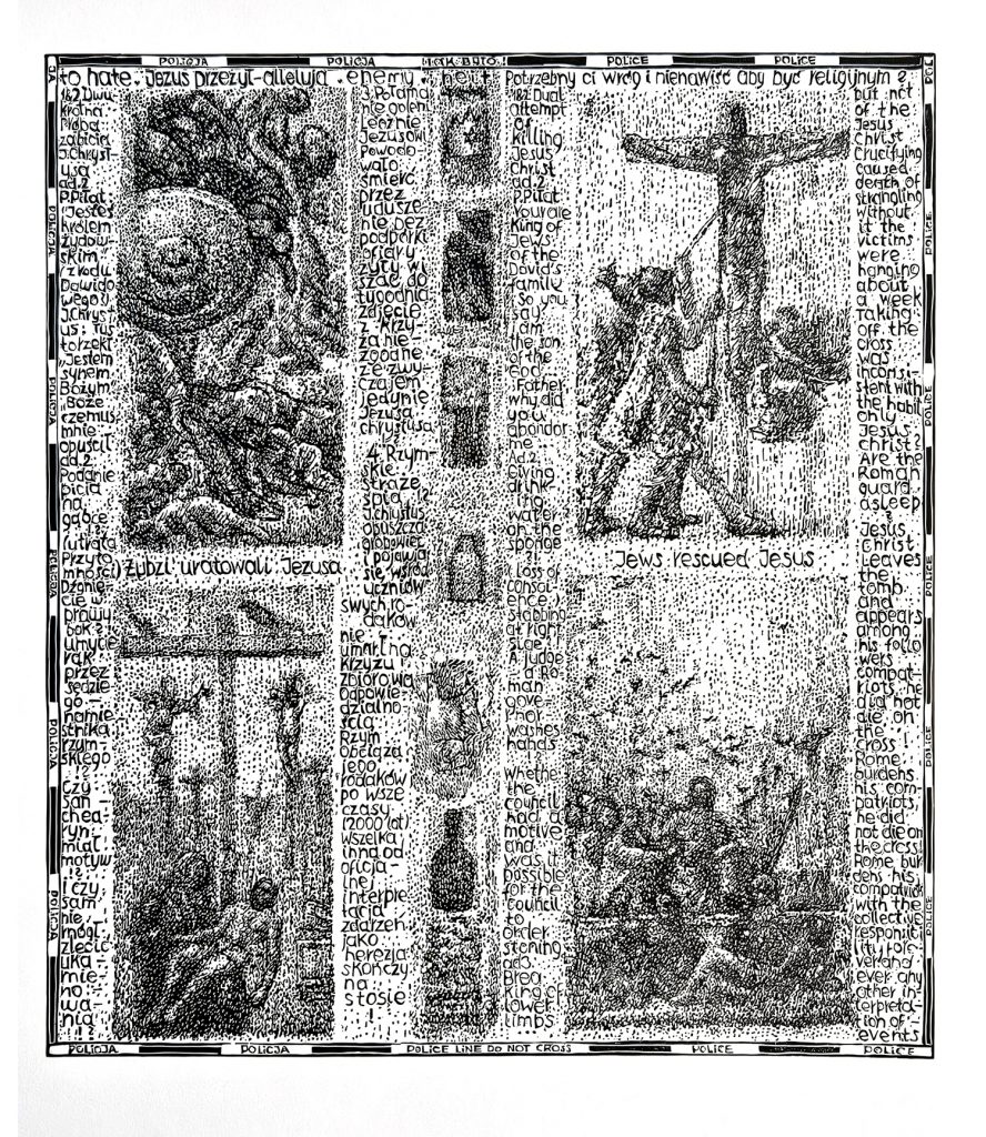 Zgubił się Jezus na dobre w Kościele bogatym. Linoryt